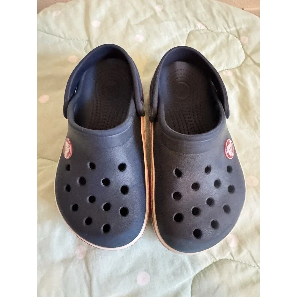 Crocs Classic Unisex Kids Clogs - Size 8/9 Navy Blue